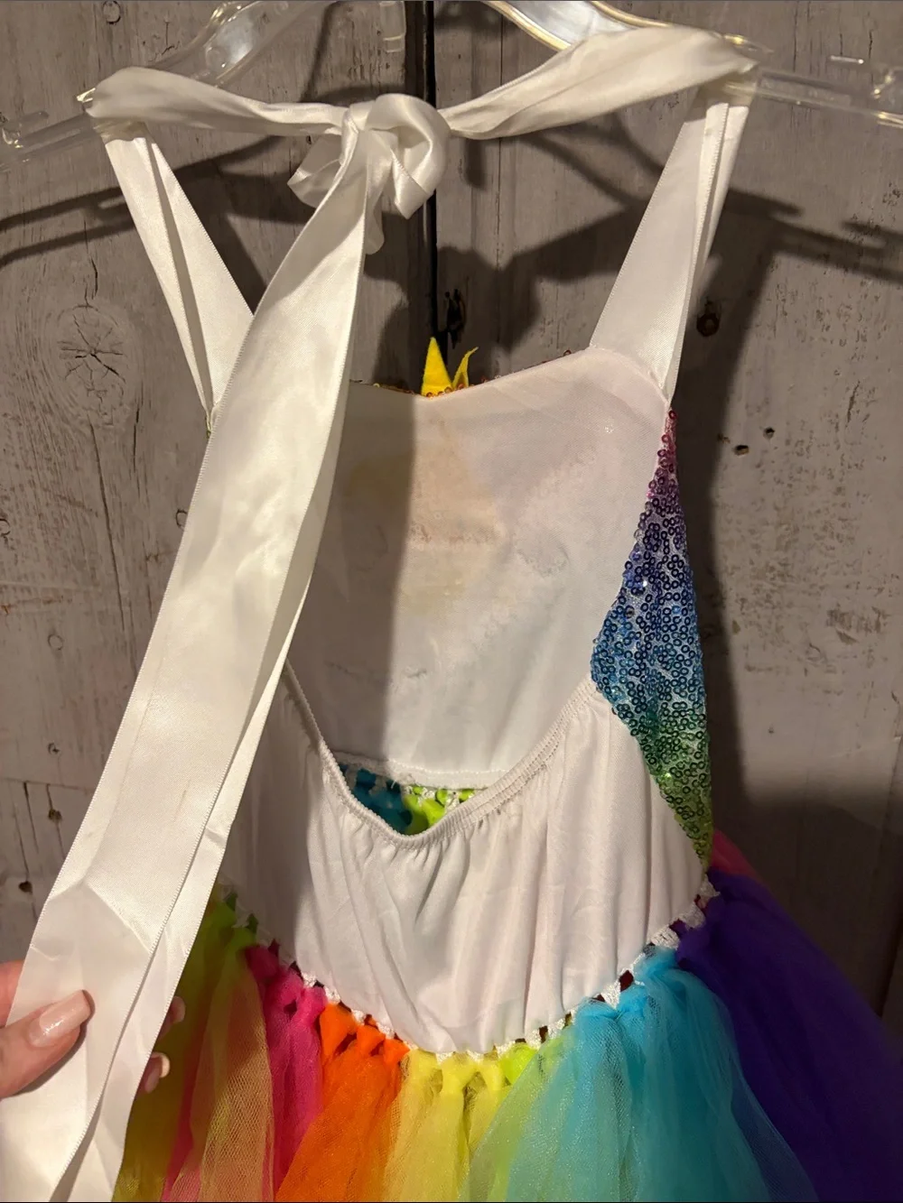 Unbranded Rainbow Unicorn Tutu Costume Dress for Kids - Multicolor